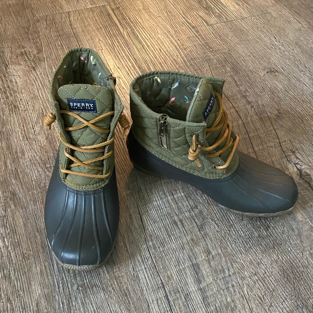 Quilted Sperry Duck Boots